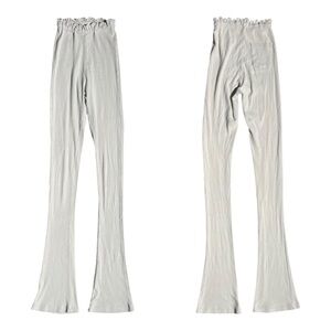 The Line By K Ribbed Flare Pants Sand